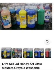 Bulk Lot Craft Paint Various Sizes, Colors, Brands, Acrylic, Tempera, Washable