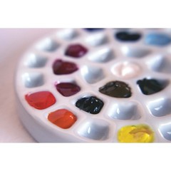 Etchr Mini Watercolor Palette 37 Wells Ceramic Stephanie Law Japan