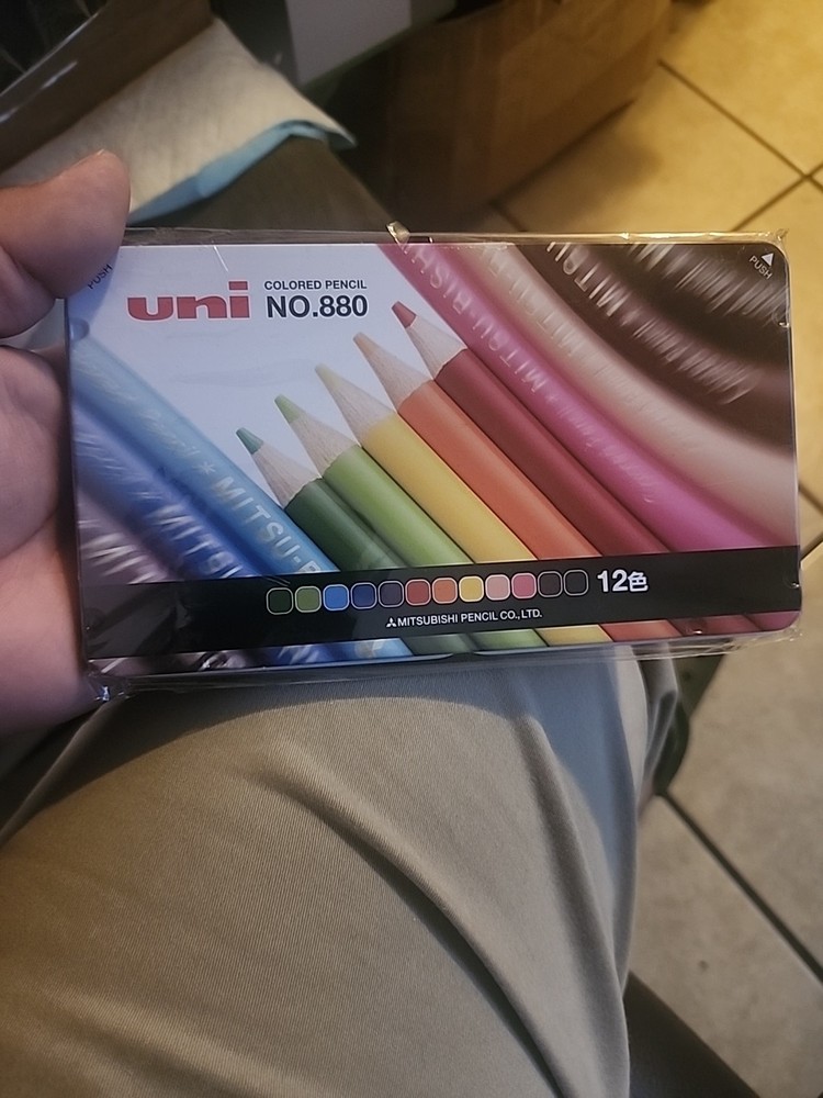 Mitsubishi Pencil Uni No.880 Colored Pencils 12 Colors