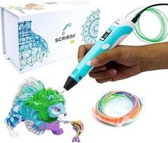 P1 3D Pen Set with Display, 3 Filaments & Stencil Book – Unleash Your Creativity