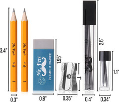 – Professional Geometry Set, 15 Pcs, Geometry Kit for Artists and Students, Geom