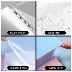 Portfolio Binder with Plastic Sleeves, 8.5 x 11 Art X 11 Inches, Black