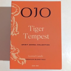 OJO Tiger Tempest Scented Candle 7.8 oz Jar Candle with Duality Woody