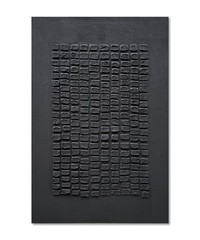 NANKAI Art Hand-painted 45×30 inches Black thick Texture Abstract art Oil pai…