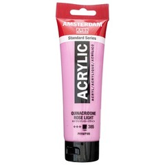 Amsterdam Quinacridone Rose Light Acrylic Paint 4.05 Fl Oz Durable Non Fading