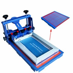 INTBUYING PCB Micro-Registration Screen Printing Press Machine Blue Color
