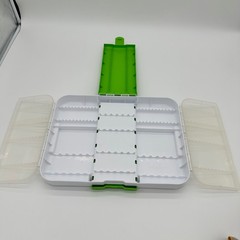 Crayola Marker Storage Case White Green Clear Plastic Organizer