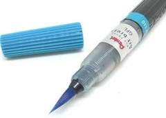NEW Pentel Arts Color Brush Pen SKY BLUE, GFL-110 Nylon Calligraphy Refillable