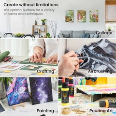 Canvas Boards For Painting 6 X 6 8 X 8 10 X 10 12 X 12 Inches Multipack Of 28 Bl