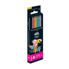 6-Count Pastel Colored Pencils Set Junior 4.0mm Brilliant Colors for Kids Art