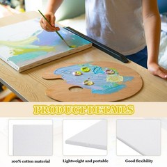 6 Pcs Canvas Boards for Painting, 4×6 Inch Canvas Panels for Acrylic Oil