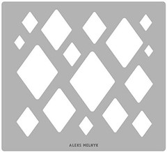 No.202 Metal Diamond Template – Diamond Stencil – Art Diamond Tool – Isometric
