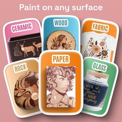 ARTISTRO 24 Skin Tones Acrylic Paint Markers – Paint Pens for Drawing – For Fabr