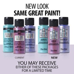 FolkArt Color Shift Acrylic Paint in 2 Fl Oz (Pack of 1), Purple Flash