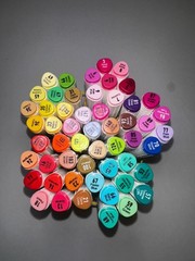 Master’s Touch Alcohol Markers Set 54 Twin Tip Brush&Chisel Art Markers Coloring