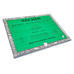 Arches 12×16″ Watercolor Block Paper White (1795062) Watercolour 20 Sheet 140 lb