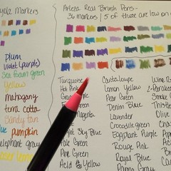 36 Arteza Real Brush Pens & 22 Crayola Markers
