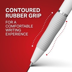 4 Count S-Gel Pens – Black Ink, Medium Point 0.7mm with Comfort Grip for Writing