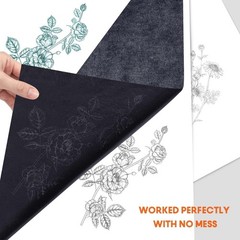 psler 100 Sheets Carbon A4 (100 Sheet with 3PCS Embossing Stylus), Black
