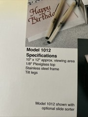 THE LIGHT BOX BY Porta-Trace MODEL 1012-1 TRACING CALIGRAPHY. Used Once