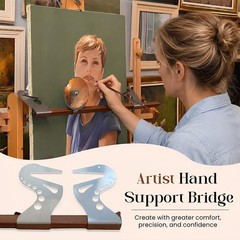 Adjustable Easel Hand Rest Support Bar, Artist Hand Support Bridge Metal Wrist