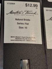 Master Touch Natural Bristles Artist Brushes Group Of 4 NEW