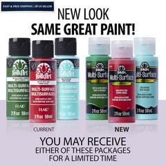 FolkArt Multi-Surface Paint in Assorted 2 Fl Oz (Pack of 1), Coffee Latte