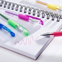 Soft Grip Glitter, 2.5mm Ink Cartridge, Set of 80 Unique Colors Pens, Assorte…