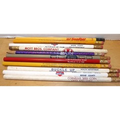 Lot of Advertising Pencils and Colored Pencil – See Description for Details