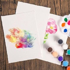 100% Cotton Watercolor Paper 140lb 300gsm 6×8 Cold Press 30 Sheets