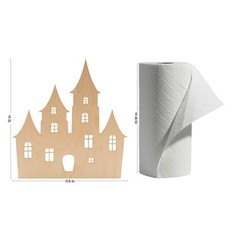 Haunted House Unfinished Wood Cutout 12″, Halloween Decor/Craft | Woodpeckers