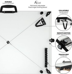 PXB Fixed Angle Drawing Board for Artists and Designers, Mobile Workspace 24×36″