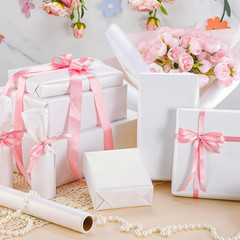 White Craft Paper Roll 30″x1200″ for Art, Gift Wrapping, and Packing