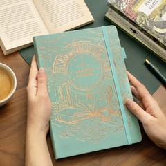 Mint Cream Legend Reading Journal Book Log Tracker 180 Reviews Adult Kid