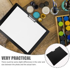 STOBOK A3 Horizontal Clipboard 17.24X12.59In Plastic Clip Board for Drawing W…