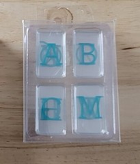 Heidi Swapp MINI TEAL PACK Lightbox Letter Inserts Lot of 2 (100 Inserts)