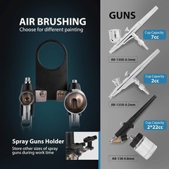 Pistola de aerógrafo profesional juego de gravedad con cable eléctrico US NUEVO