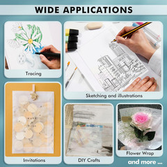 Koala 110 Sheets Tracing Paper 8.5×11 inch White Translucent Paper for Tracing,