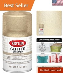 Luxurious Glistening Gold 4 Oz Glitter Spray – Ideal for Crafts and Florals