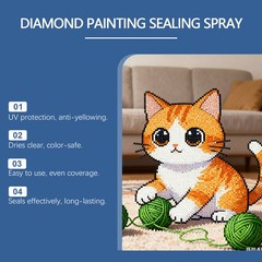 Diamond Art Sealer Spray,Quick-Drying Permanent Glue for Diamonds Art Painting