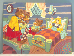 Goldilocks Paint-by-Number Vintage 50’s-60’s PBN Craftint 16″x12″ Excellent RARE