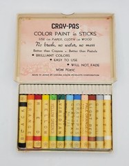 Vintage Japanese NOS SAKURA Cray-Pas Oil Colors Stick Form 12 colors Japan