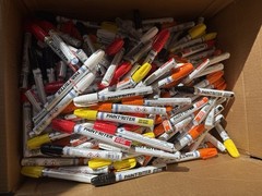 20x New Markal Valve Action Paint Markers Red White Yellow Black Orange Value