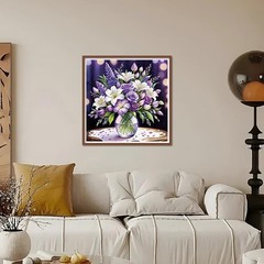 Diamond Painting Kits for Adults, Flower Diamond Art Kits for Beginners, 5D DIY