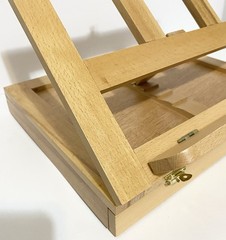 Wooden Table Top Portable Foldable Art Easel Slide Drawer