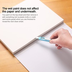 1 PC Watercolor Paper Block 9″ x 12″ 32 Sheets 100% Cotton Rough 140lb/300GSM