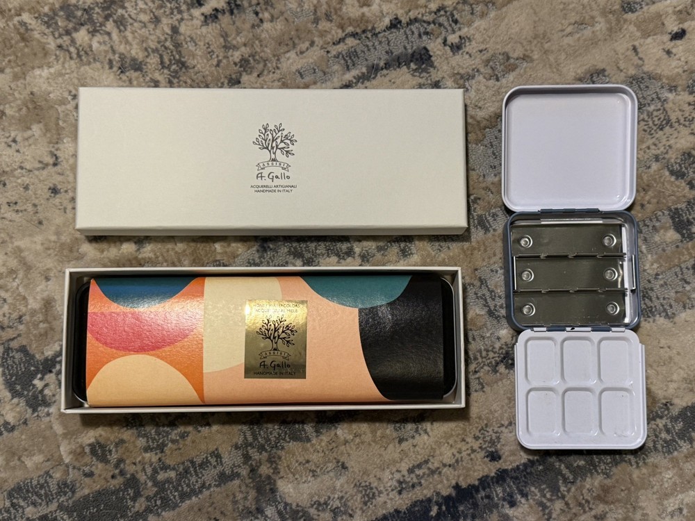 Two Travel Watercolor Palettes Empty