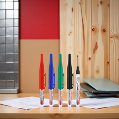 4 Pcs Multi-Purpose Deep Hole Marker Pens, Long Nose Marker Waterproof Colorful