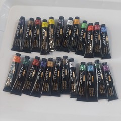 Arteza Premium Acrylic Paint Set – 24 Assorted Colors, 22ml Tubes, Art Supplies