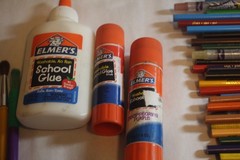 Markers, Watercolors, Pencils, glue, foamies, eyes, scissors Art Supplies Lot
